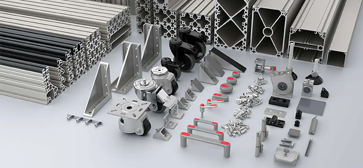 Industrial aluminum profiles & systems